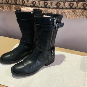 Vintage Y2K Born Leather Moto Boots EUC Size 7